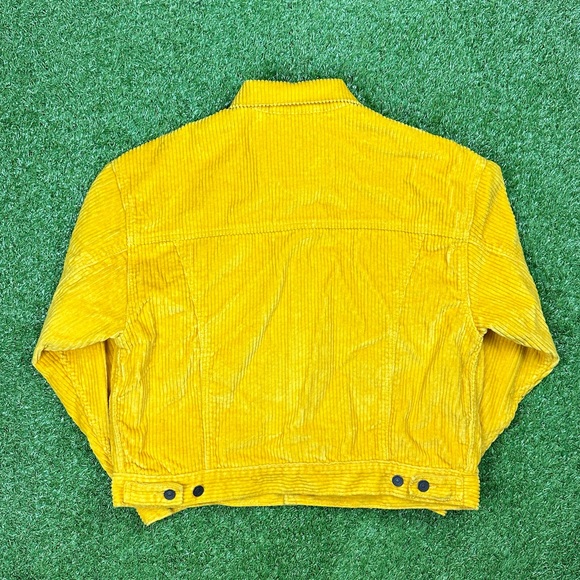 Levi's The Simpsons Yellow Mustard Corduroy Trucker Jacket Men's Size Small Used - Picture 8 of 9